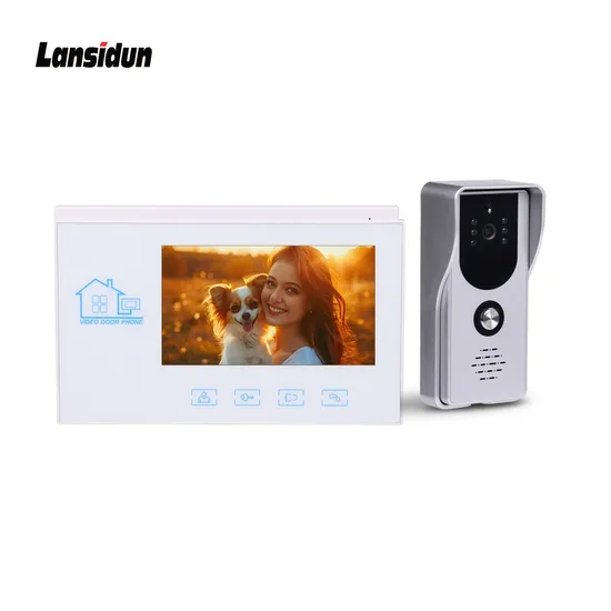 7 Inch Color Video Door Phone Wired Home Smart Access Control System Villa Doorbell 