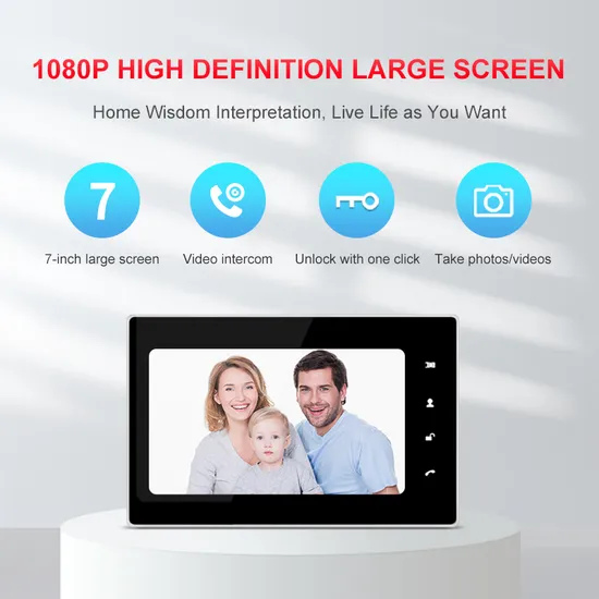 2.4G Wireless Video Door Phone 1080P Night Vision Home Security Smart Video Doorbell 
