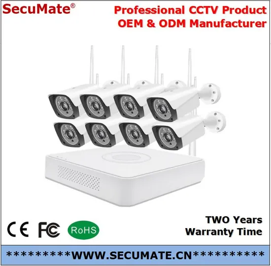 3MP 8CH WiFi CCTV NVR Outdoor Surveillance System Kits with 8PCS 3MP Wireless Waterproof Home Security IP Camera DIY Camera Kits 