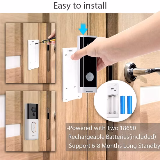 Tuya IP/WiFi Smart Outdoor Panel Night Vision Camera Video Doorbell