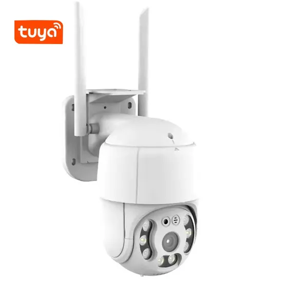 Hongtu Tuya Smart Life 1080P Security WiFi Outdoor PTZ Speed Dome Wireless IP CCTV Pan Tilt 4xzoom IR Network Surveillance P2p Camera 