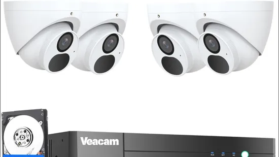 Waterproof Security Camera Kit with 16CH NVR and Two Way Audio NVR Kits Anr IP67 120dB WDR Poe Mic Camera Recorder DVR WiFi 4G CCTV 