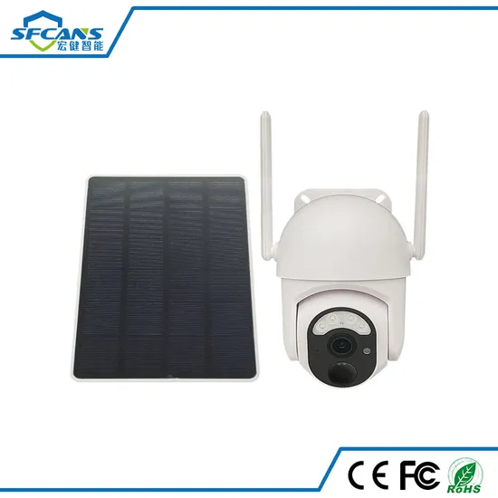 360 Degrees Rotate 1080P Solar Battery Powered WiFi IP Camera 