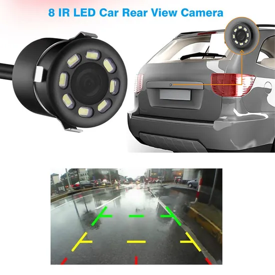 IP 68 Waterproof Car Rear View Camera 8 LED 170 Degrees Night Vision Car Reverse Rearview Camera Parking Assistance 