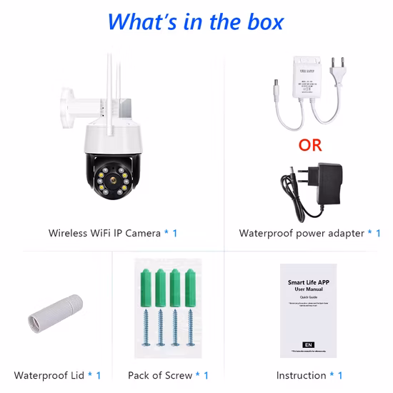Tuya Wireless Outdoor IP Camera 5MP Surveillance Security